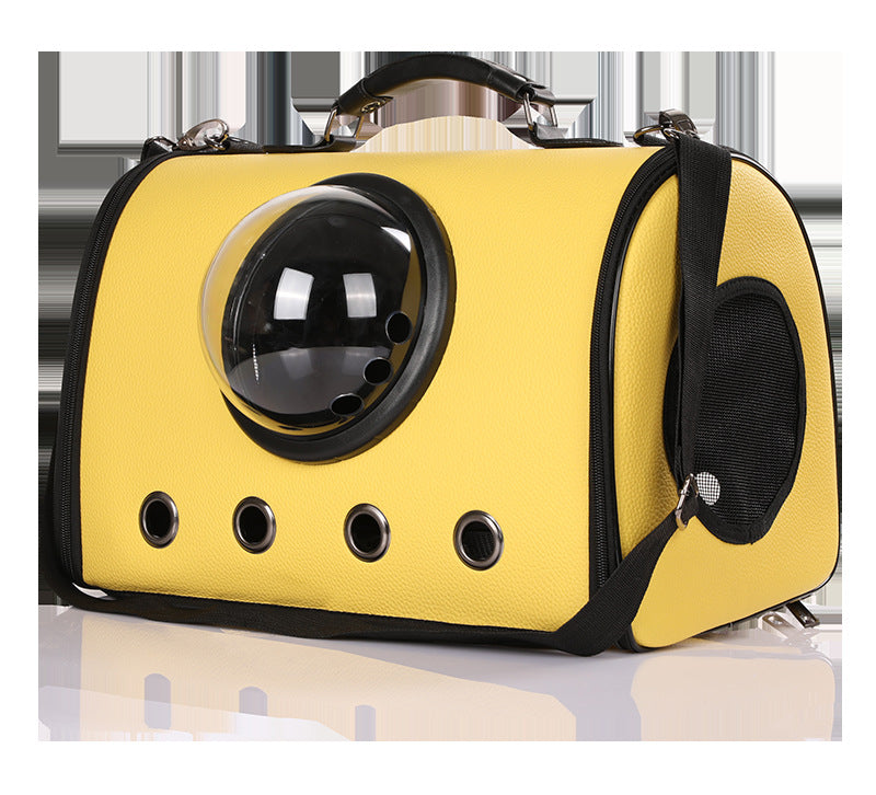 Breathable Pet Carrier Bag – Foldable Space Capsule for Dogs & Cats