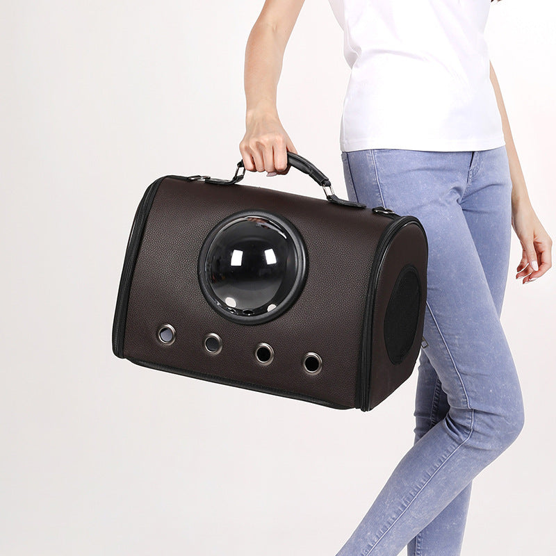Breathable Pet Carrier Bag – Foldable Space Capsule for Dogs & Cats