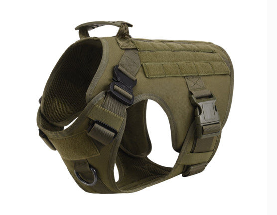 Tactical Dog Vest – 1000D MOLLE Outdoor Harness
