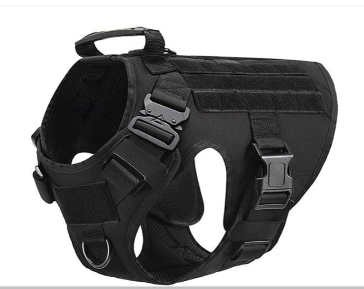 Tactical Dog Vest – 1000D MOLLE Outdoor Harness
