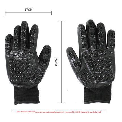 Pet Grooming & Bath Gloves – Hair Removal & Massage Tool