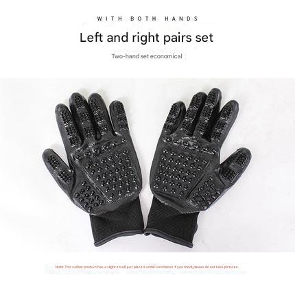 Pet Grooming & Bath Gloves – Hair Removal & Massage Tool