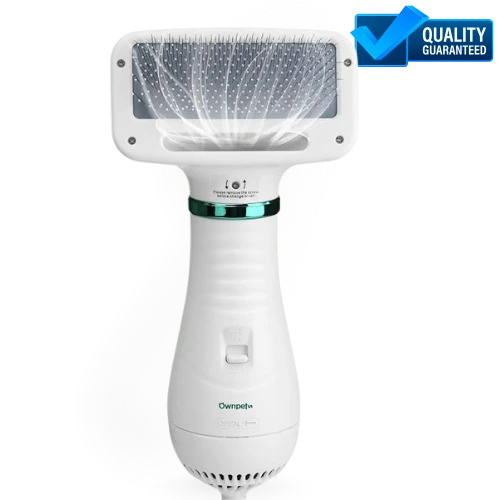 Electric Pet Hair Dryer Comb – Quiet Grooming Brush for Cats & Dogs