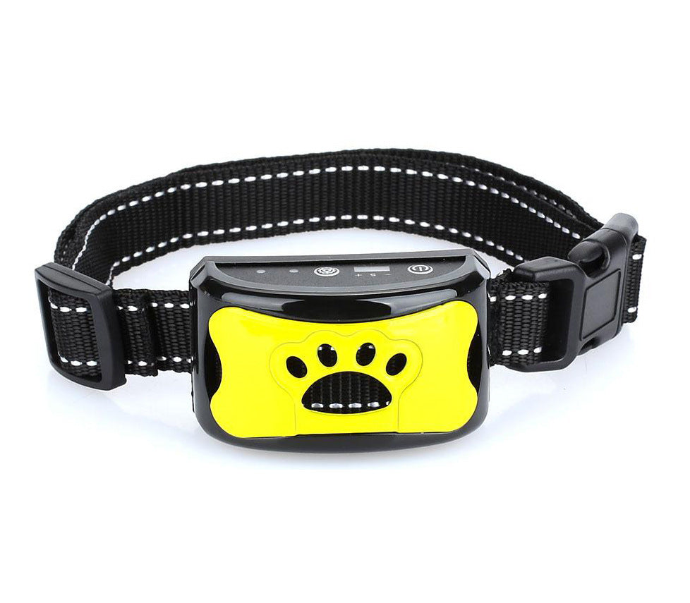 Intelligent Ultrasonic & Electric Shock Anti-Bark Dog Collar – Rechargeable & Waterproof Bark Control Device