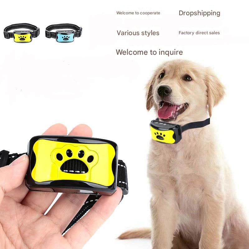 Intelligent Ultrasonic & Electric Shock Anti-Bark Dog Collar – Rechargeable & Waterproof Bark Control Device