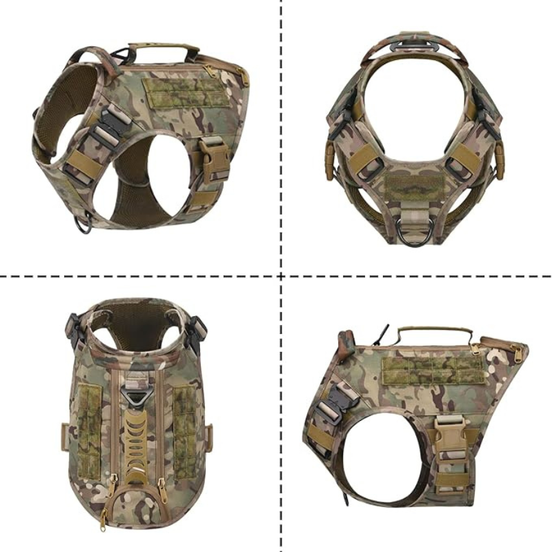 Tactical Nylon Dog Vest – Outdoor Training & Quick Release Harness
