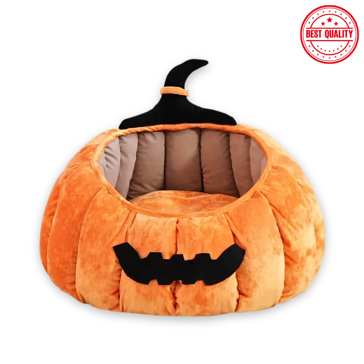 Pumpkin Pet Nest – Halloween Bed for Cats & Small Dogs