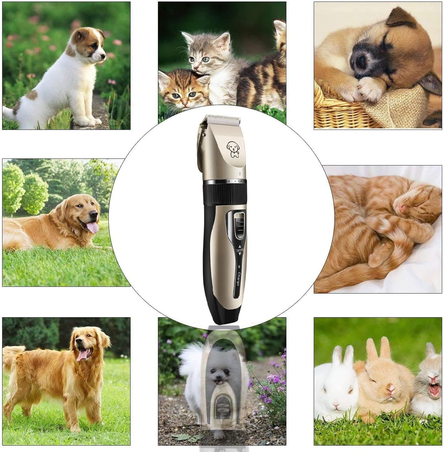 Electric Pet Grooming & Nail Care Kit – Clippers & Pedicure Tools for Cats & Dogs