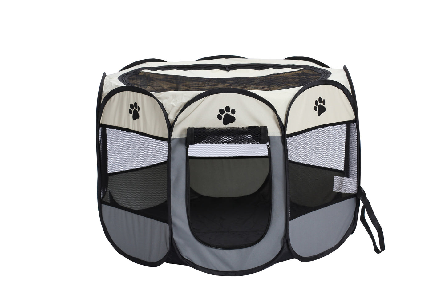Folding Pet Playpen – Octagonal Waterproof Dog & Cat Cage