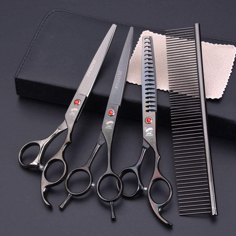 7.0 Inch Jipai Colorful Pet Grooming Scissors Set – Professional Colorful Stainless Steel Shears for Dogs & Cats