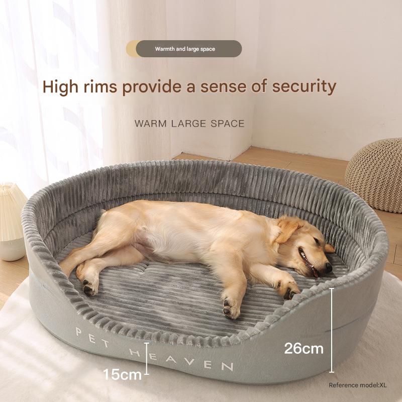Four Seasons Dog Bed – Warm, Washable Bed for Large Dogs