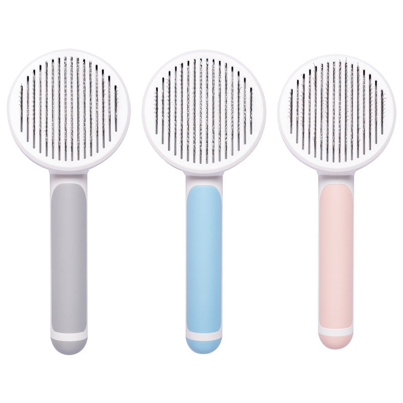 🪮 Cat Knotting & Dog Grooming Needle Comb – Stainless Steel Hair Removal & Massage Brush for Cats & Dogs