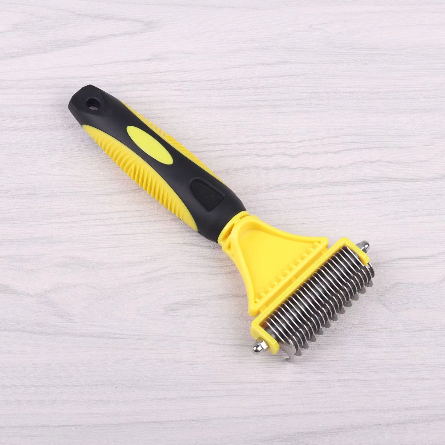 Stainless Steel Pet Knot Rake – Grooming Comb for Dogs with Thick or Matted Fur
