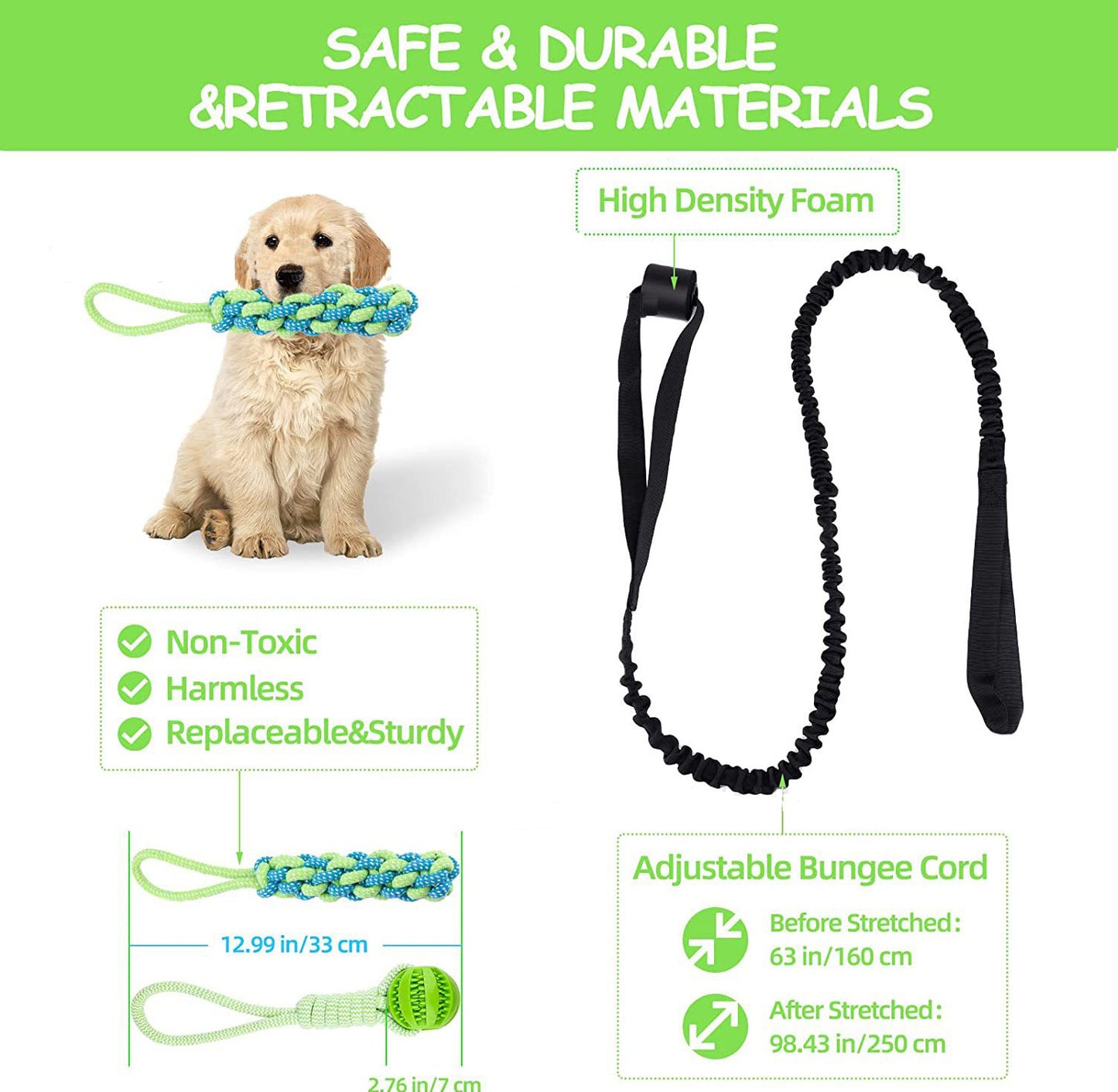Dog Tug Toy – Teeth-Cleaning Chew Rope Pull Toy