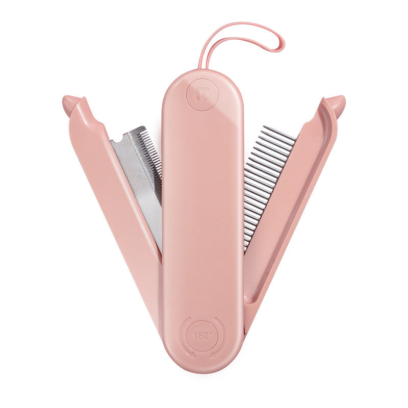 🪮 One-Key Hair Removal Pet Comb – Universal Grooming Brush for Cats & Dogs | Easy, Fast, and Effective Hair Removal