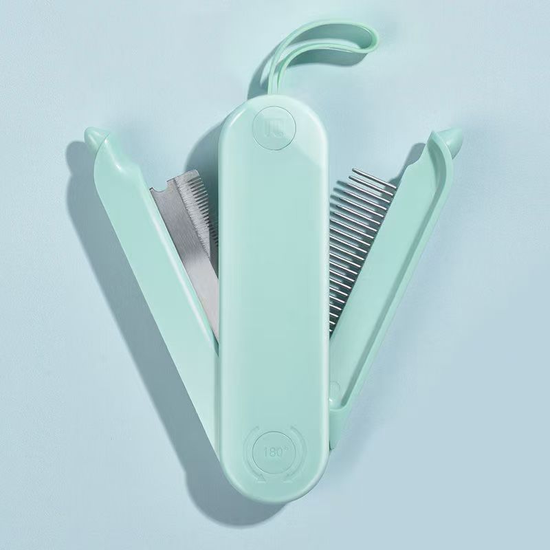 🪮 One-Key Hair Removal Pet Comb – Universal Grooming Brush for Cats & Dogs | Easy, Fast, and Effective Hair Removal