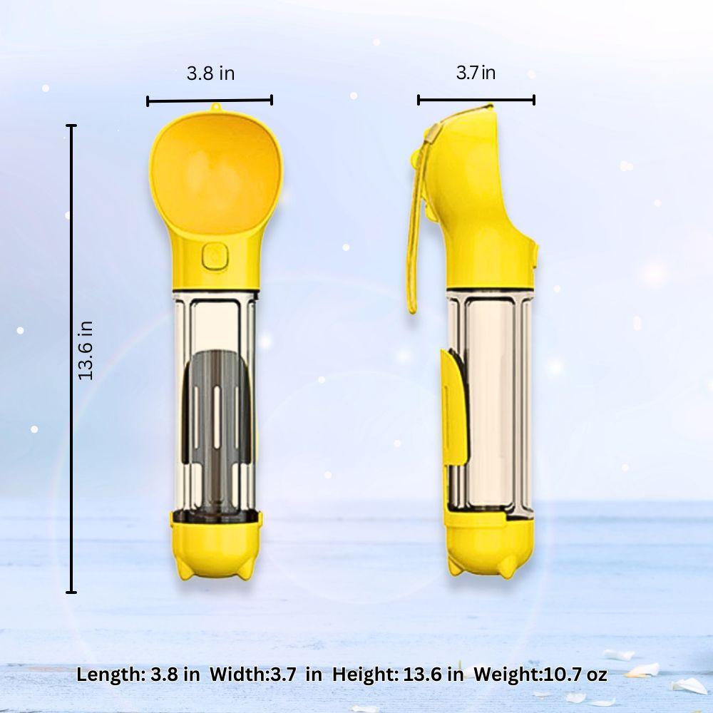 Portable Pet Water Bottle – 2-in-1 Water & Food Cup for Dogs