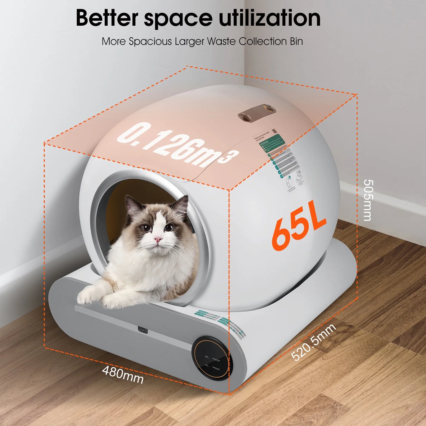 cat litter view