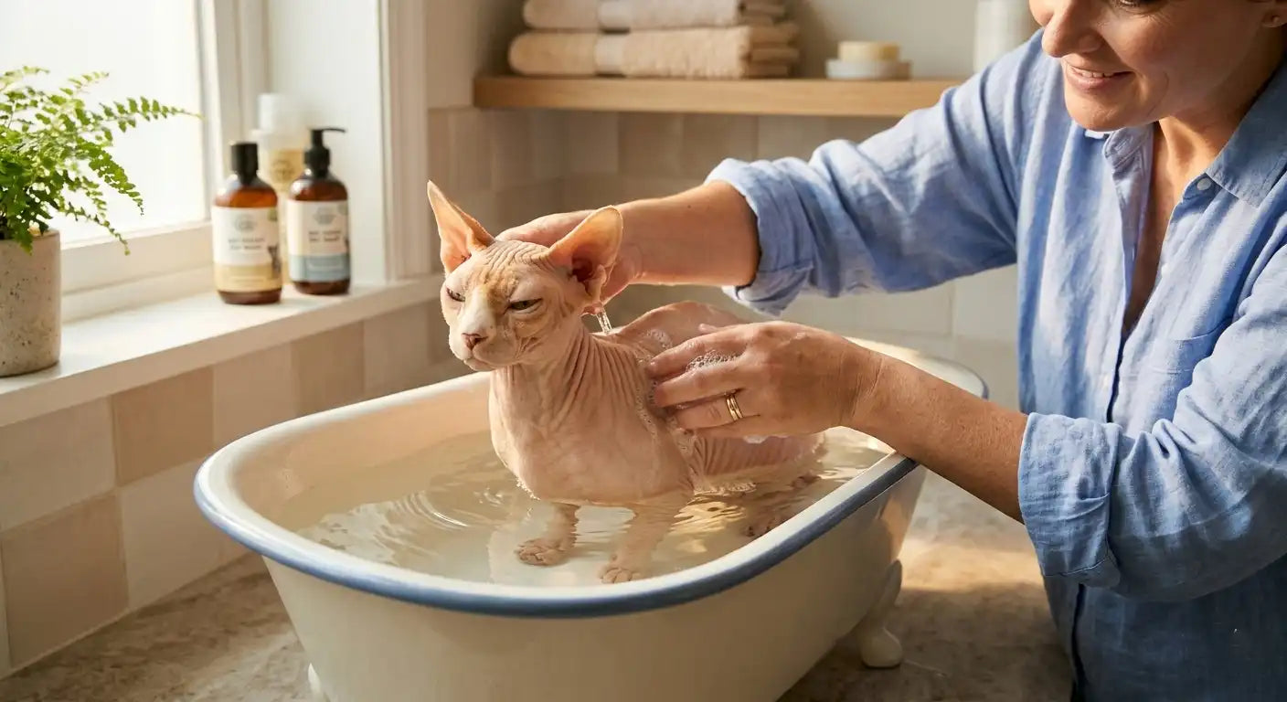 Sphynx Cat Skin Care Bathing Guide 2026 Prevent Oil Buildup Sphynx Cat Skin Care Bathing Guide 2026 Prevent Oil Buildup
