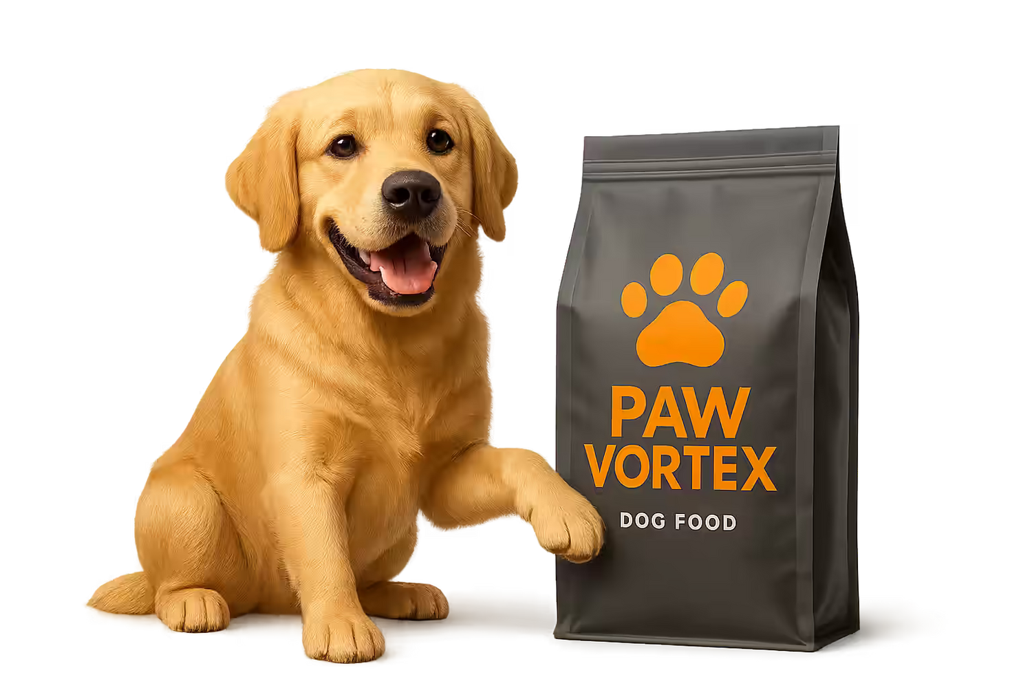Paw Vortex Dog food packing