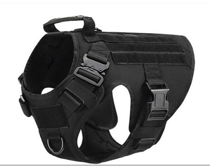 Tactical Dog Vest – 1000D MOLLE Outdoor Harness
