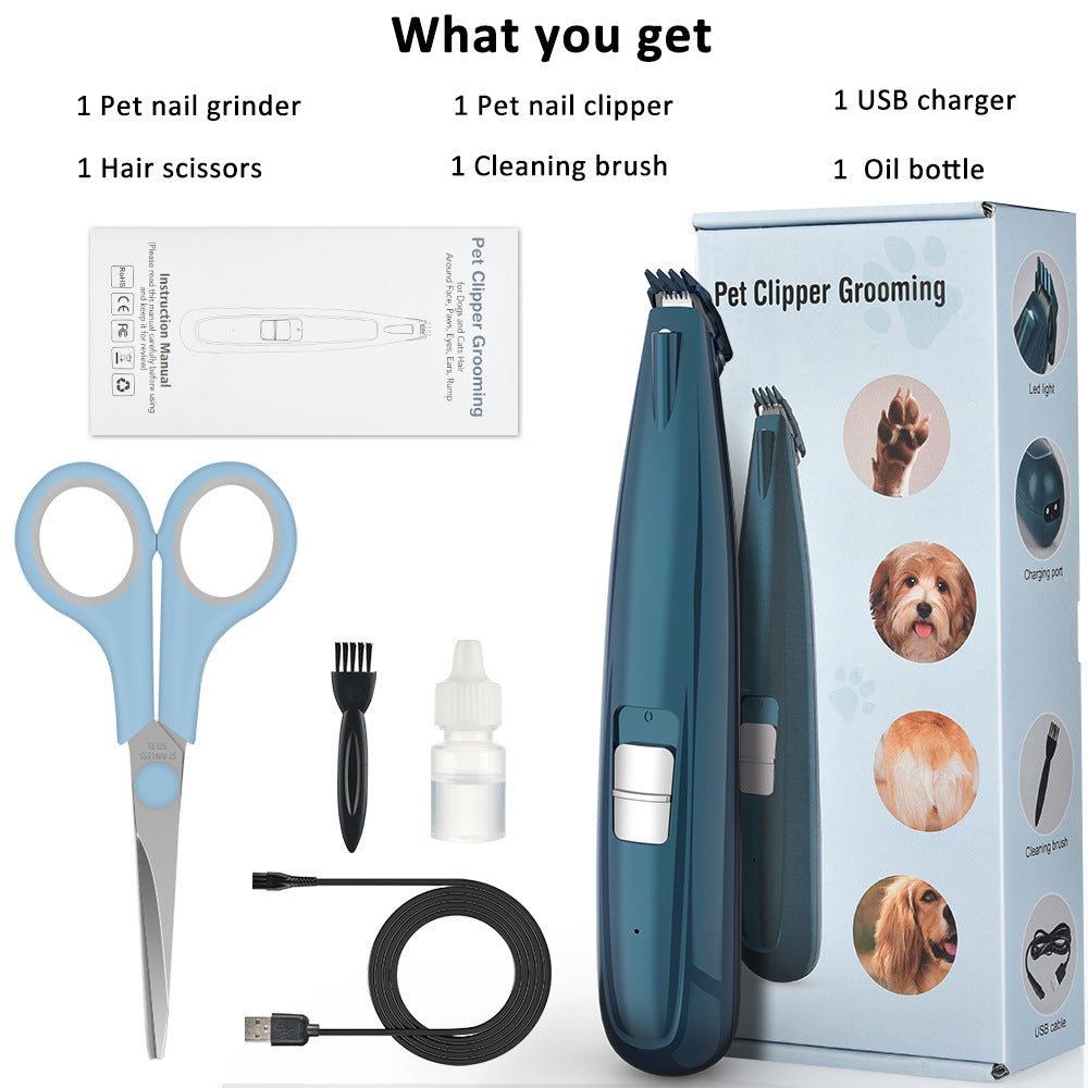 Rechargeable Pet Hair Clippers – Electric Grooming &amp; Shaving Tool for Dogs and Cats