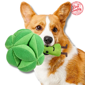 Broccoli Dog Puzzle Sniffing Toy – Slow Feeder & Boredom Buster