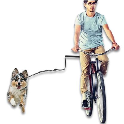 Cycling Dog Leash with Elastic Buffer – Hands-Free Walking Gear