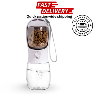 2-in-1 Pet Water Feeder – Portable Food & Water Bottle for Pets