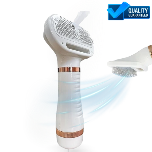 2-in-1 Hot Air Pet Hair Dryer & Comb – Grooming Tool for Cats & Dogs