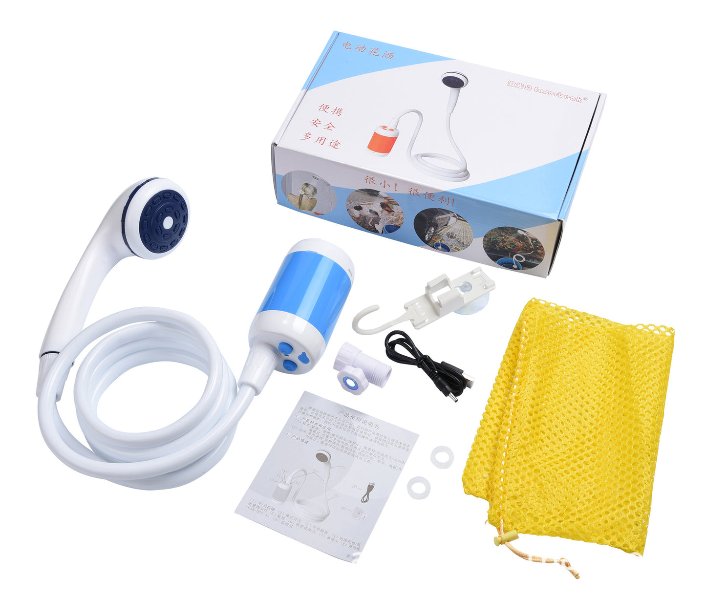 Electric Pet Shower Head – Portable Bathing Device for Cats, Dogs & Outdoor Use