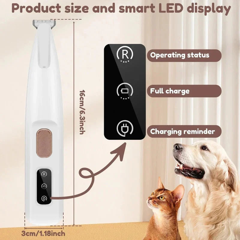 Pet foot shaver shaver cat shaving trimmer dog electric hair clipper with light electric hair clipper
