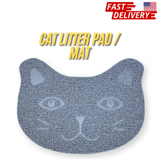 cat litter pad on white background.