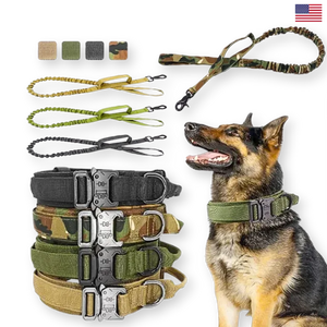 Tactical Dog Collar & Leash Set – Military-Grade for Training
