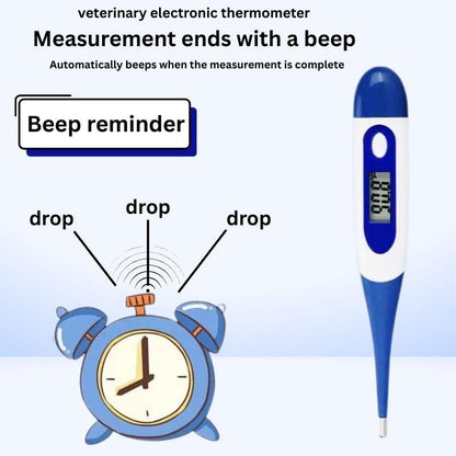 Farm Animal Electronic Thermometer – Rapid, Accurate Rectal Temperature Measurement