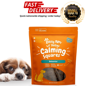 Zesty Paws Lil Zesties Calming Squares – Smoked Chicken (10 oz)