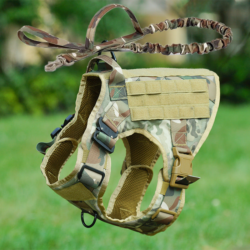 Tactical Dog Backpack – Military-Style Dog Vest with Storage | Adjustable Working Dog Harness with Chest Strap