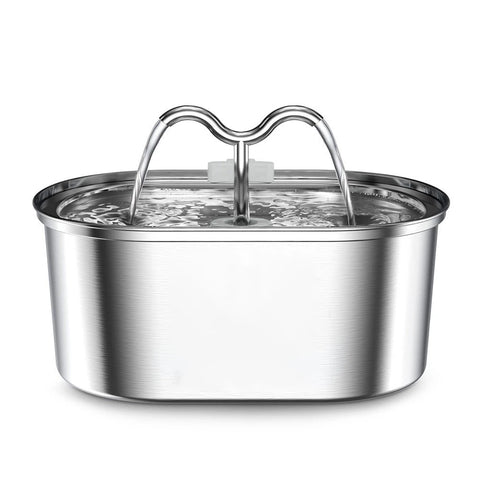 PawVortex 50 States Stainless Steel Pet Water Fountain – 3.2L Cat & Dog Fountain