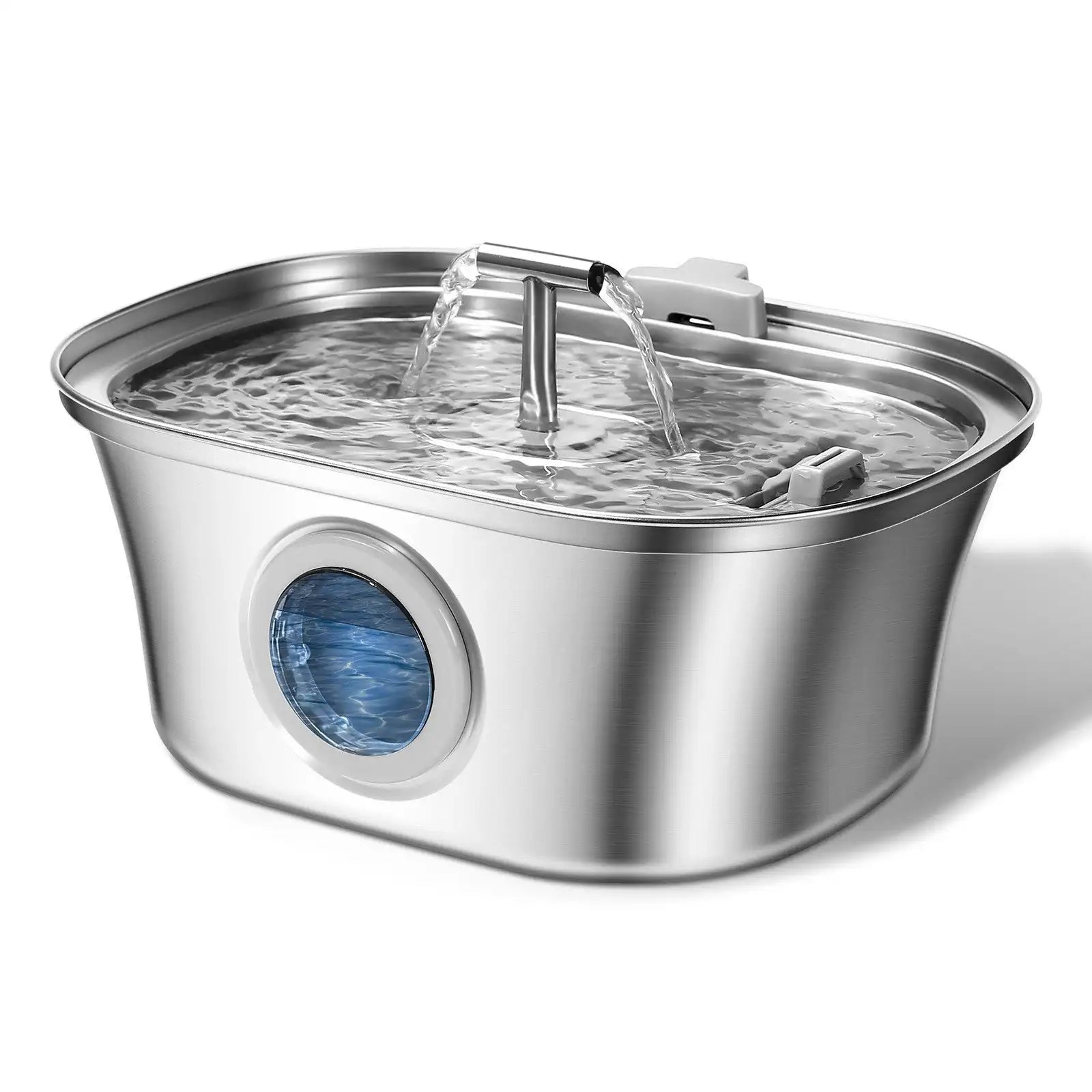 PawVortex 50 States Stainless Steel Pet Water Fountain – 3.2L Cat & Dog Fountain