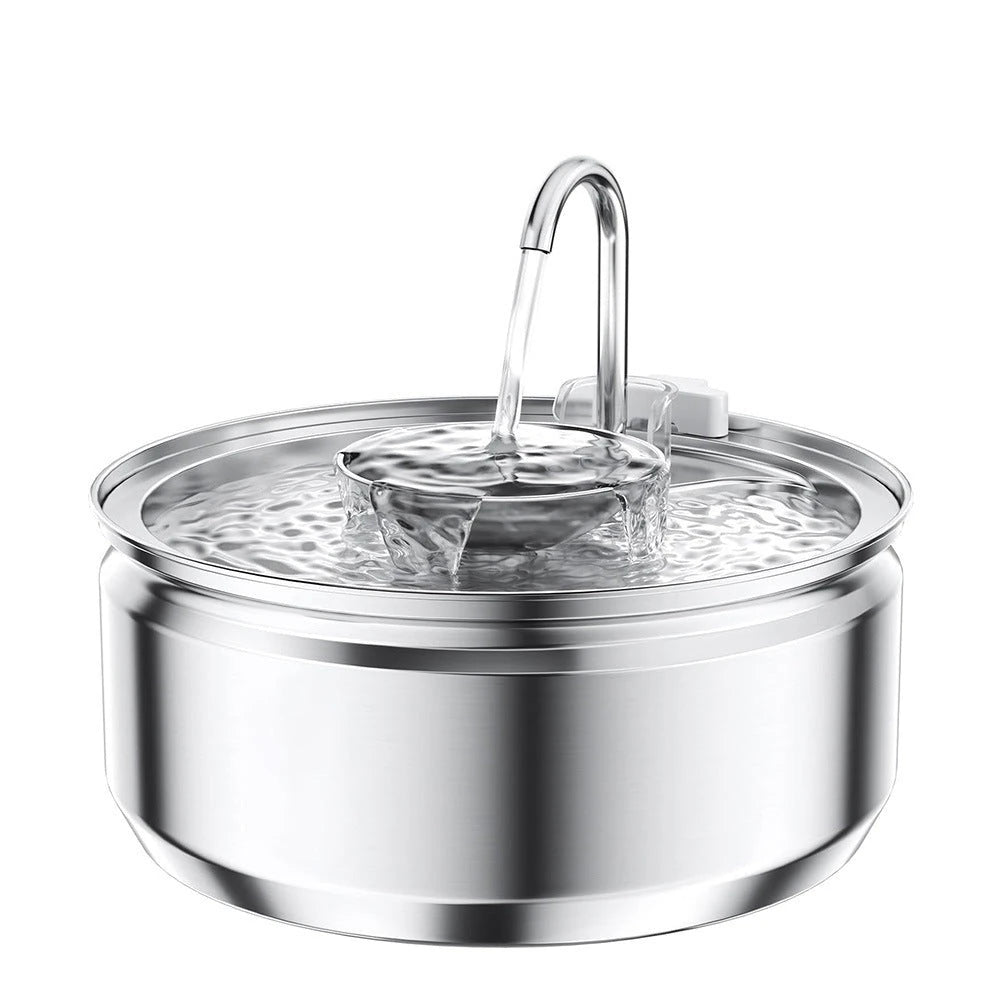 PawVortex 50 States Stainless Steel Pet Water Fountain – 3.2L Cat & Dog Fountain