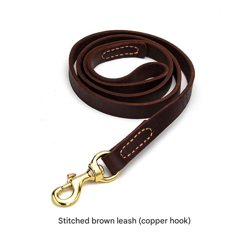 Leather Dog Leash for Large Dogs – German Shepherd & Golden Retriever