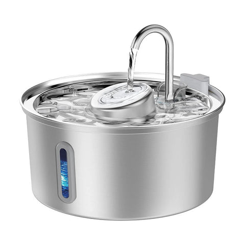 PawVortex 50 States Stainless Steel Pet Water Fountain – 3.2L Cat & Dog Fountain