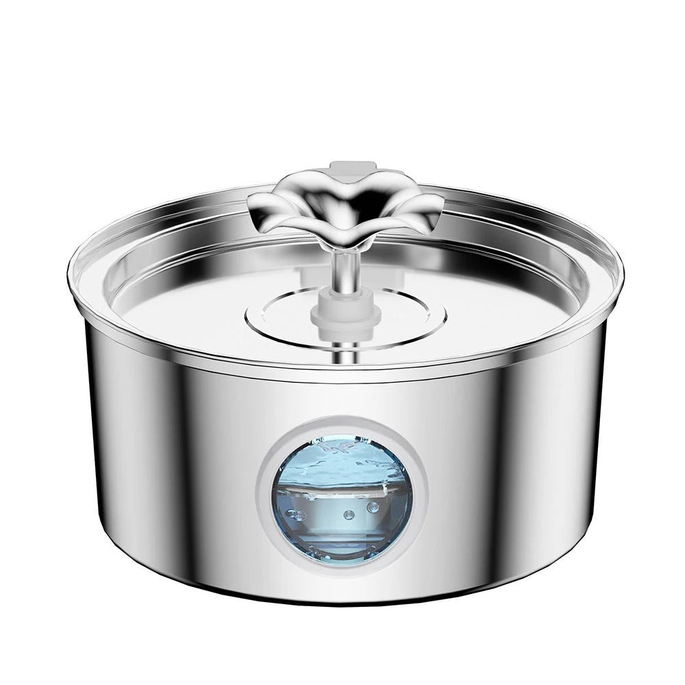 PawVortex 50 States Stainless Steel Pet Water Fountain – 3.2L Cat & Dog Fountain