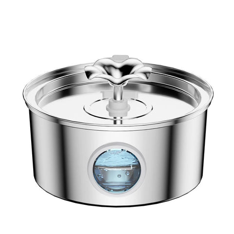 PawVortex 50 States Stainless Steel Pet Water Fountain – 3.2L Cat & Dog Fountain