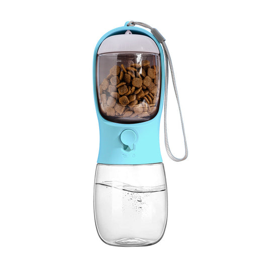 2-in-1 Portable Pet Water &amp; Food Bottle – Travel Cup for Cats &amp; Dogs | Leak-Proof, Compact &amp; Easy to Carry