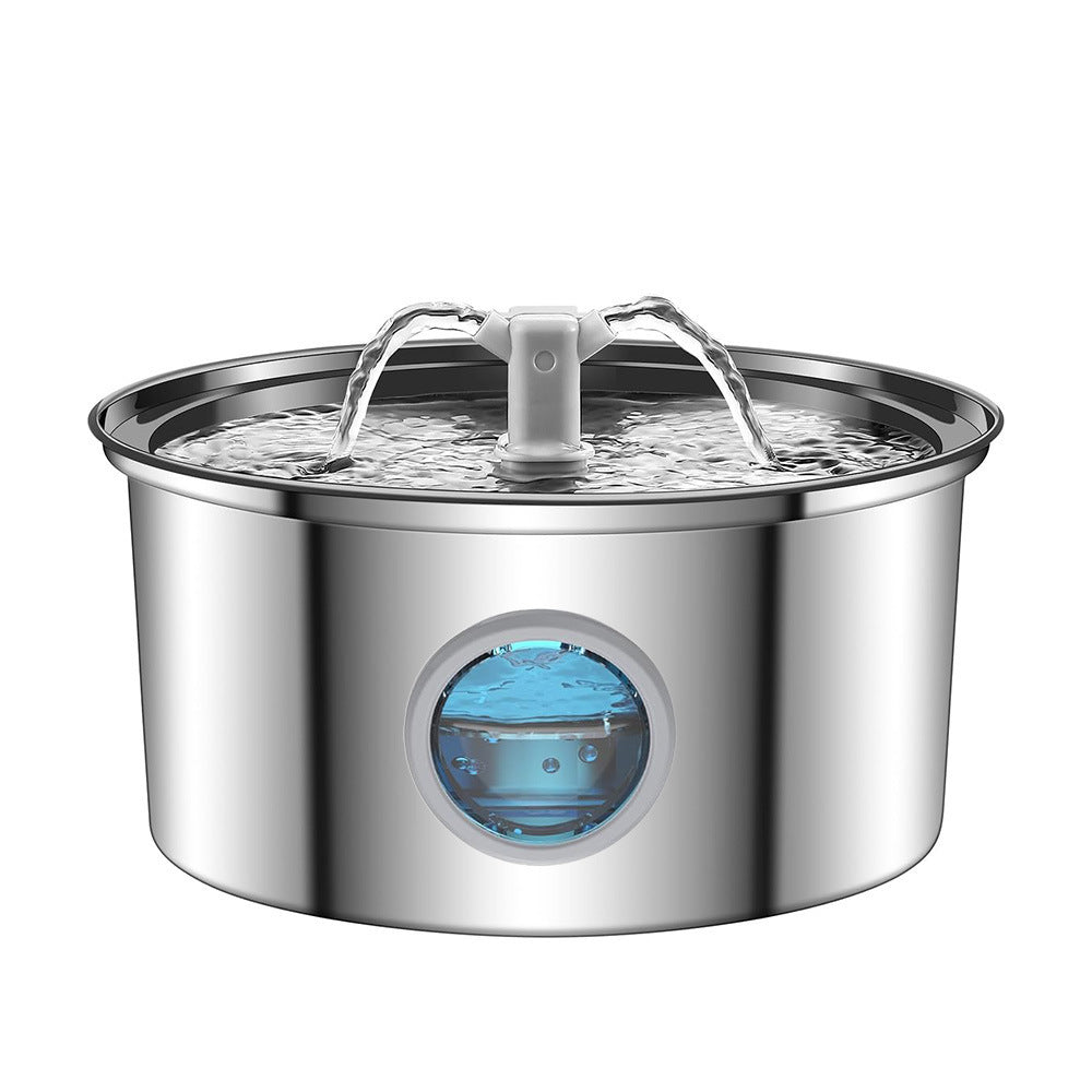 PawVortex 50 States Stainless Steel Pet Water Fountain – 3.2L Cat & Dog Fountain