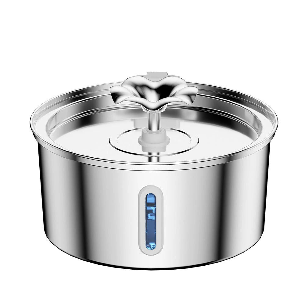 PawVortex 50 States Stainless Steel Pet Water Fountain – 3.2L Cat & Dog Fountain