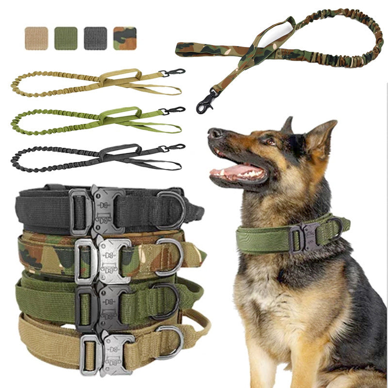 Tactical Dog Collar & Leash Set – Military-Grade for Training