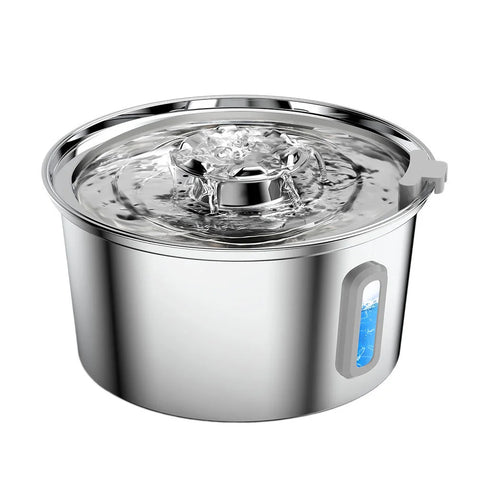 PawVortex 50 States Stainless Steel Pet Water Fountain – 3.2L Cat & Dog Fountain