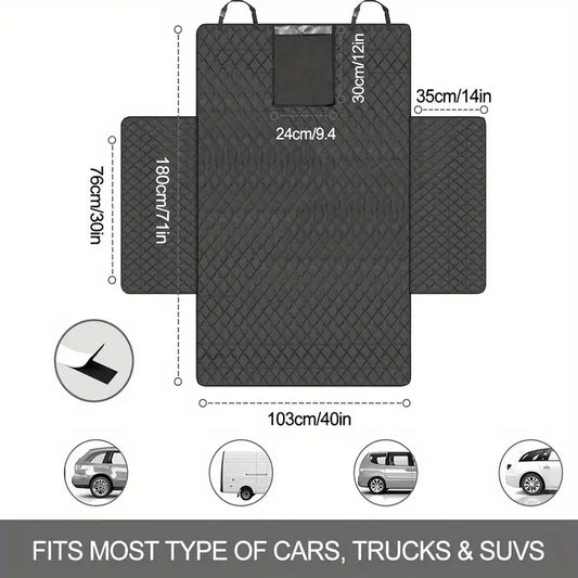 Waterproof Pet Trunk Mat for SUV – Heavy-Duty Dog Cargo Liner for Car Trunk | Non-Slip, Scratch-Resistant Pet Travel Mat